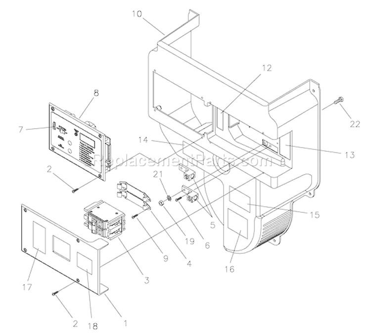 Page B Diagram and Parts List for 040276-0  Briggs and Stratton Generator